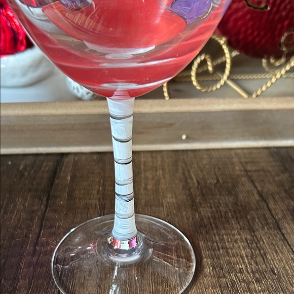 Colorful Hand-Painted Wine Glass - Picture 7 of 7